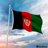 Afghanistan flag header with loops