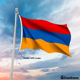 Armenia flag header with loops