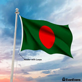 Bangladesh flag header with loops