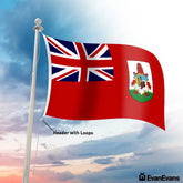 Bermuda flag header with loops
