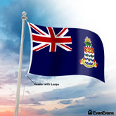 Cayman islands flag header with loops