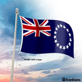 Cook Islands flag header with loops