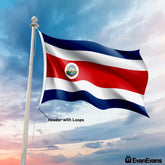 Costa Rica flag header with loops