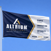 Custom Flag – Corporate Entrance Branding