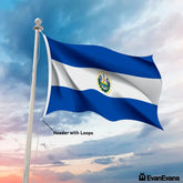 El Salvador flag header with loops