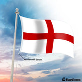 England flag header with loops
