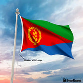 Eritrea flag header with loops
