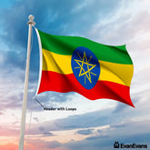 Ethiopia flag header with loops