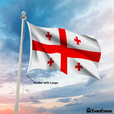 Georgia flag header with loops