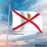 Jersey flag header with loops