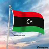 Libya flag header with loops