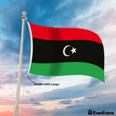 Libya flag header with loops
