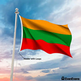 Lithuania flag header with loops