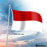 Monaco flag header with loops