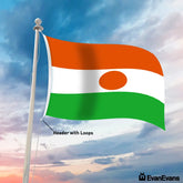 Niger flag header with loops