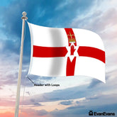 Northern Ireland flag header with loops