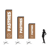 Pastries Light Brown Rectangle Flag