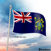 Pitcairn Islands flag header with loops