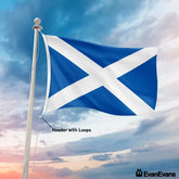 Scotland flag header with loops