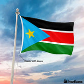 South Sudan flag Header with loops