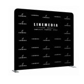 Black backdrop with LINEMEDIA branding on a white background