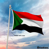 Sudan flag header with loops