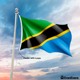 Tanzania flag header with loops