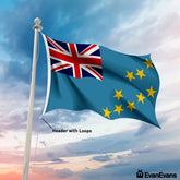Tuvalu flag header with loops