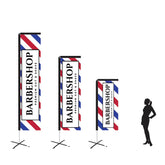 barber blue white red rectangle flag new