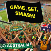 game set smash sporting flag