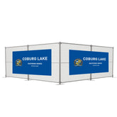 school fence mesh blue