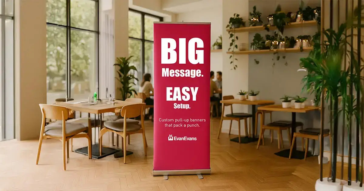 Custom Pull Up Banners | Custom signage by Evan Evans Australia