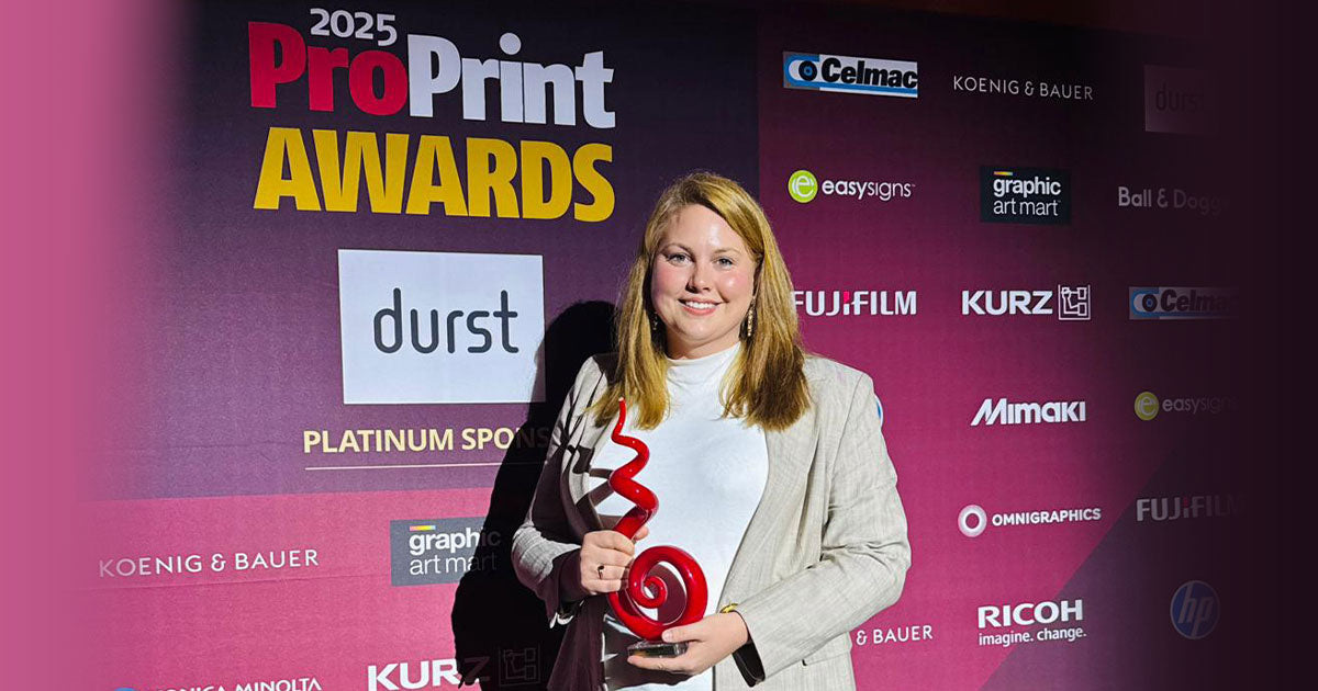 Evan Evans recognised in Australia’s Top 50 Printers at the 2025 ProPrint Awards. | Custom signage by Evan Evans Australia