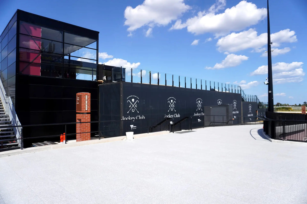 Melbourne Racing Club Vinyl Wall install 1 | Custom signage by Evan Evans Australia