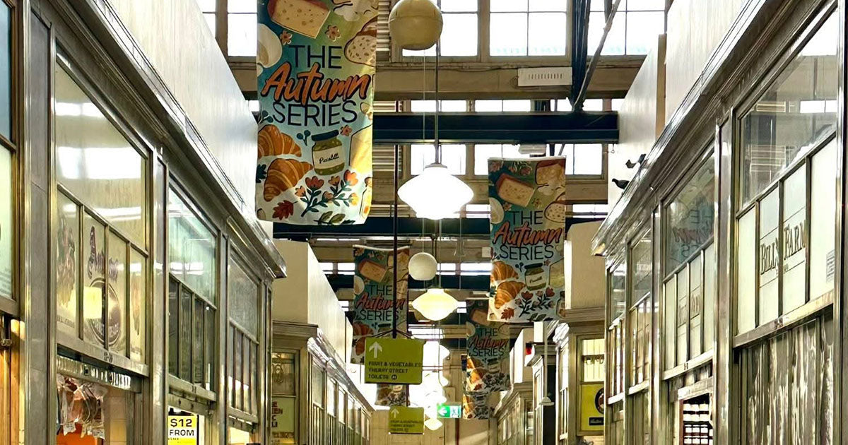 Queen Victoria Market Banners | Custom signage by Evan Evans Australia