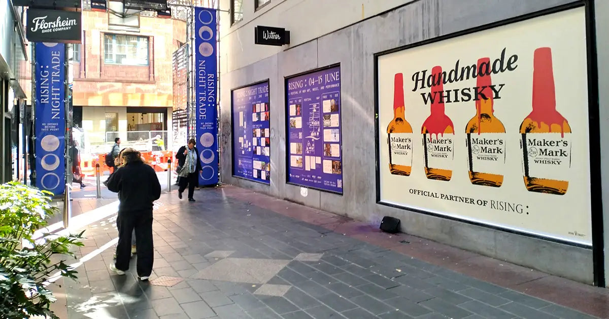 Rising Festival Signage | Custom signage by Evan Evans Australia