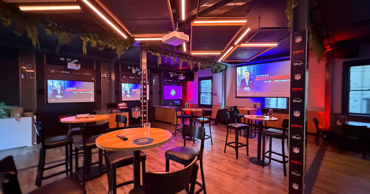 NFL Event Signage at The Sporting Globe Richmond | Custom signage by Evan Evans Australia