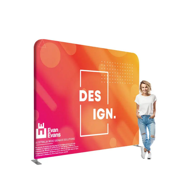 straightline media wall image with woman