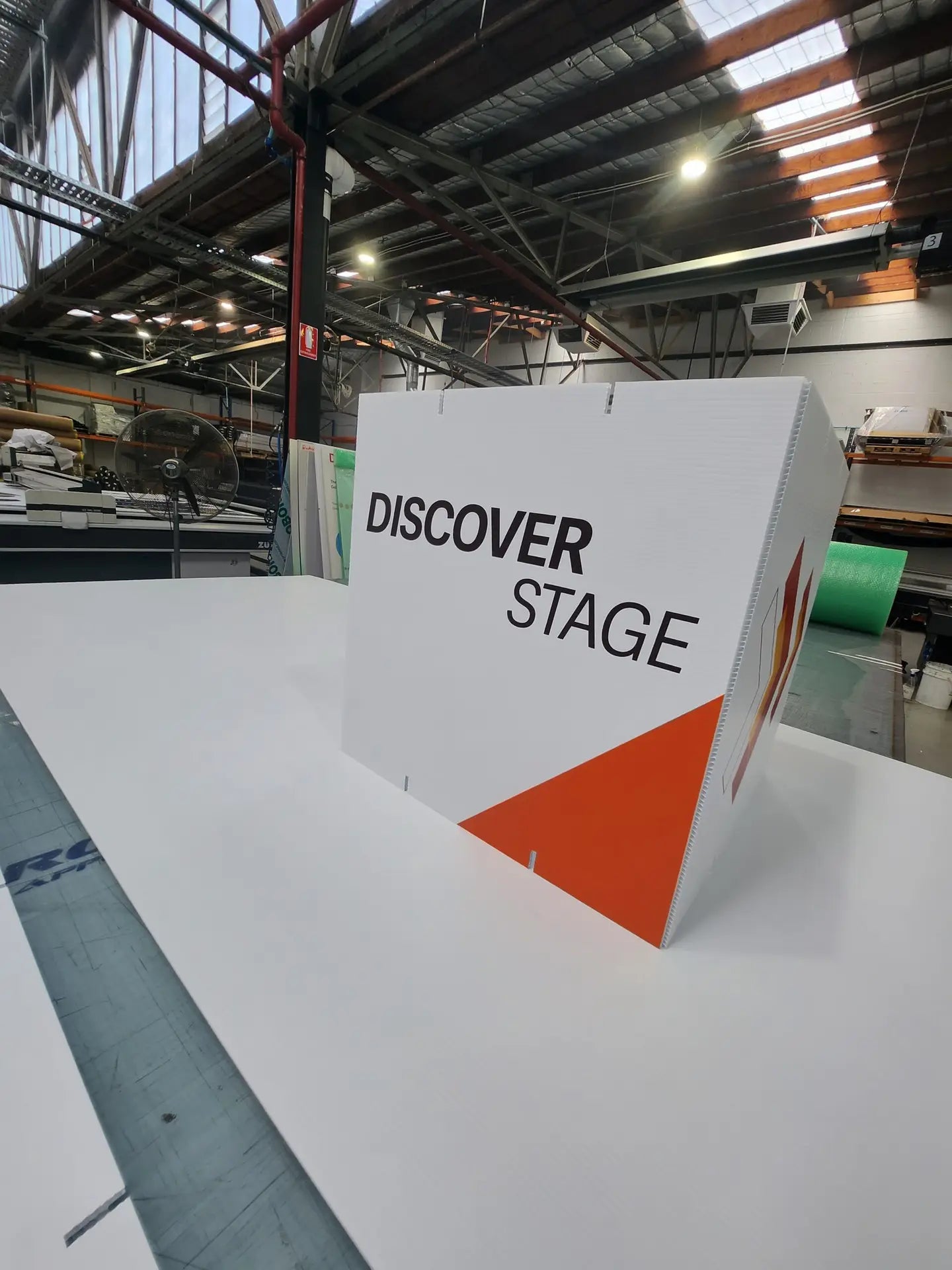 Flat packed Stackable Cube with interlocking tabs for easy assembly