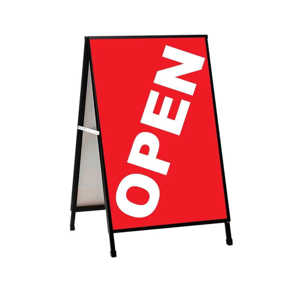Open Sign A Frame Red OPEN A-Frame Sign – Evan Evans