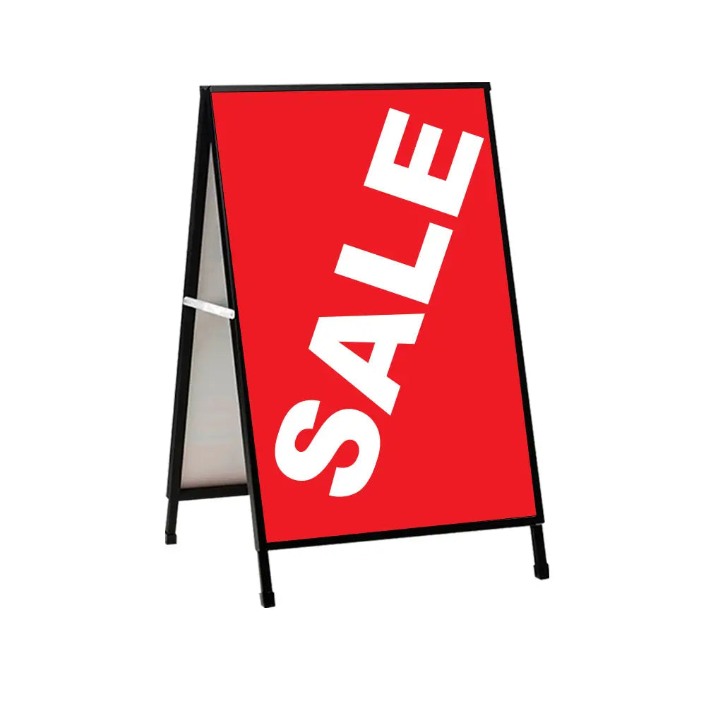 A Frame Sale Red Sign