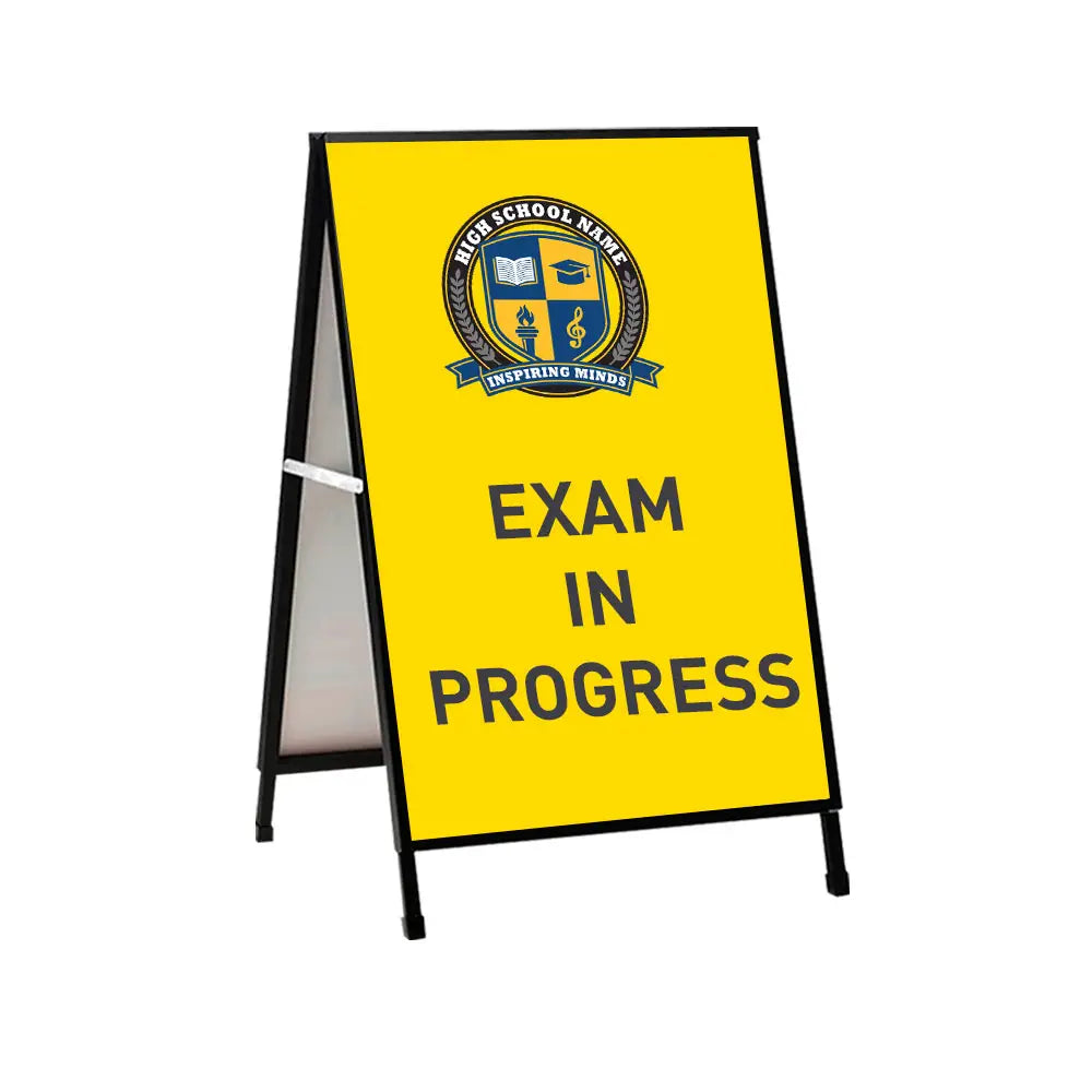 A Frame school exam in progress