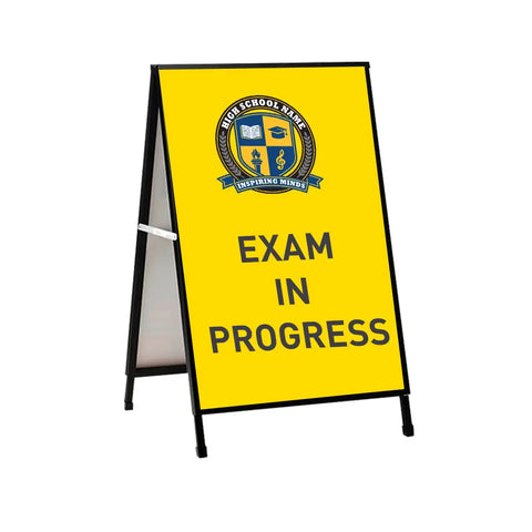 A Frame school exam in progress