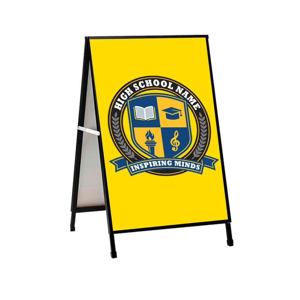 A Frame school yellow