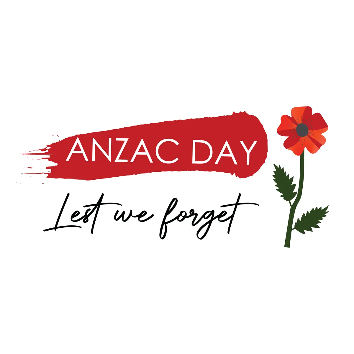ANZAC Day Flag lest we forget 2
