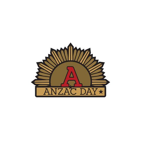ANZAC Day Flag rising sun