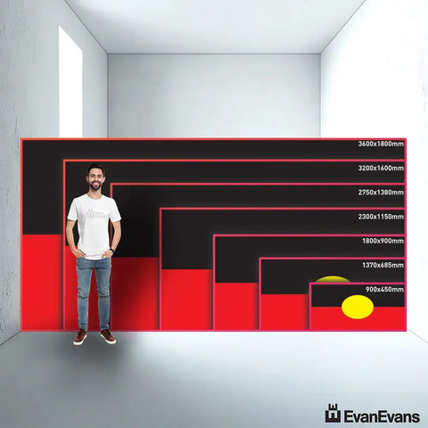 Aboriginal flag size guide comparison