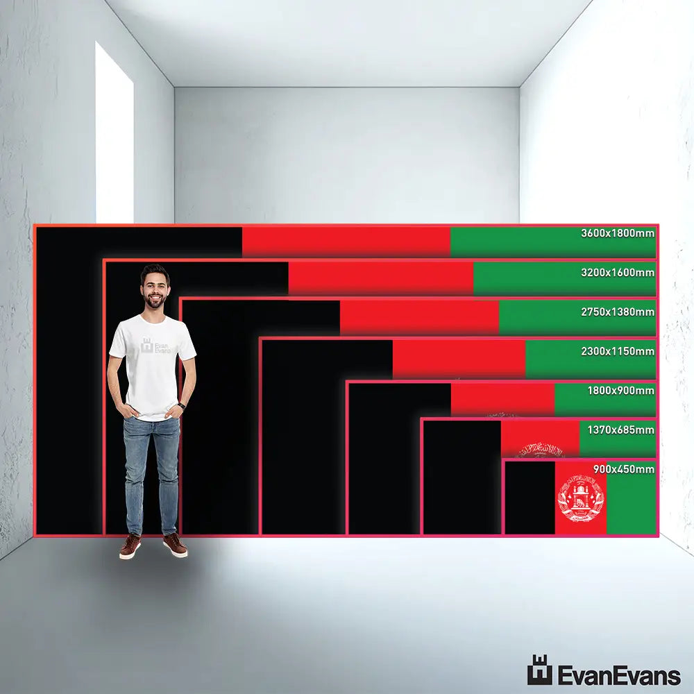 Afghanistan evan evans flag size guide comparison