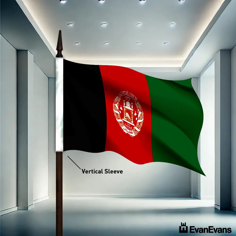 Afghanistan flag vertical sleeve
