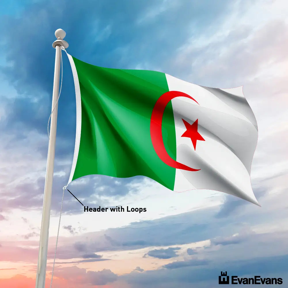 Algeria flag header with loops evan evans